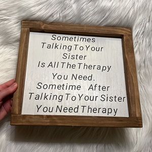 SISTERS Wooden Sign Decoration